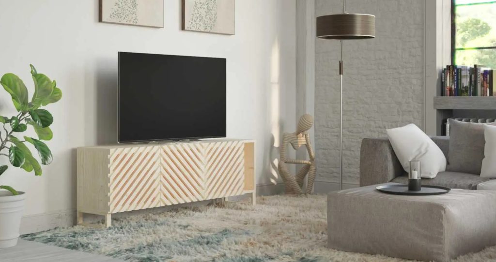 mueble tv madera maciza